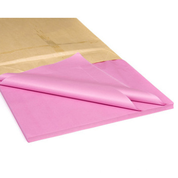 Fashionable colorful 17gsm acid free custom printed hot pink plain tissue paper